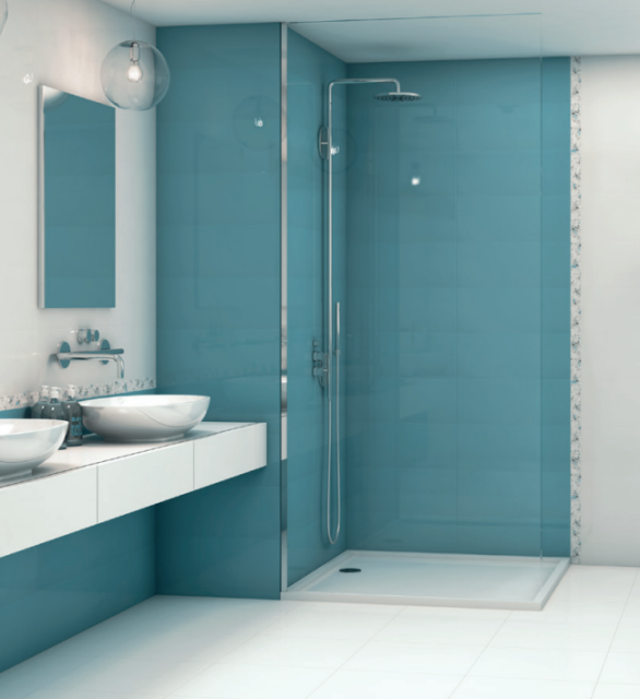 Baño equilibrio azulejos y suelo