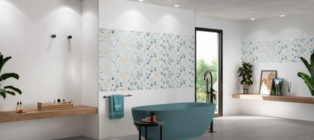 Combinación azulejos baño