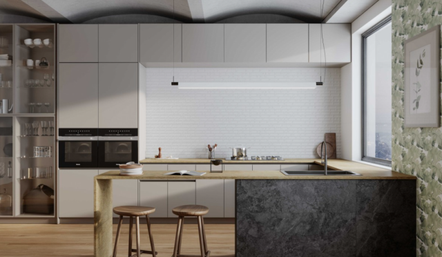 Azulejos y suelo de cocina